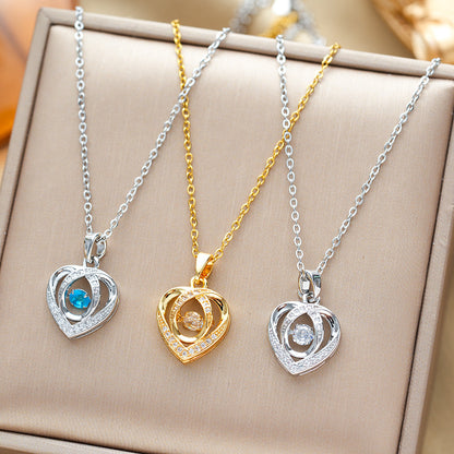 Viora Dancing Heart Necklace - Kybele