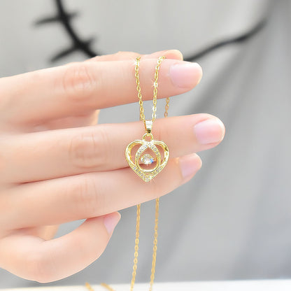 Viora Dancing Heart Necklace - Kybele
