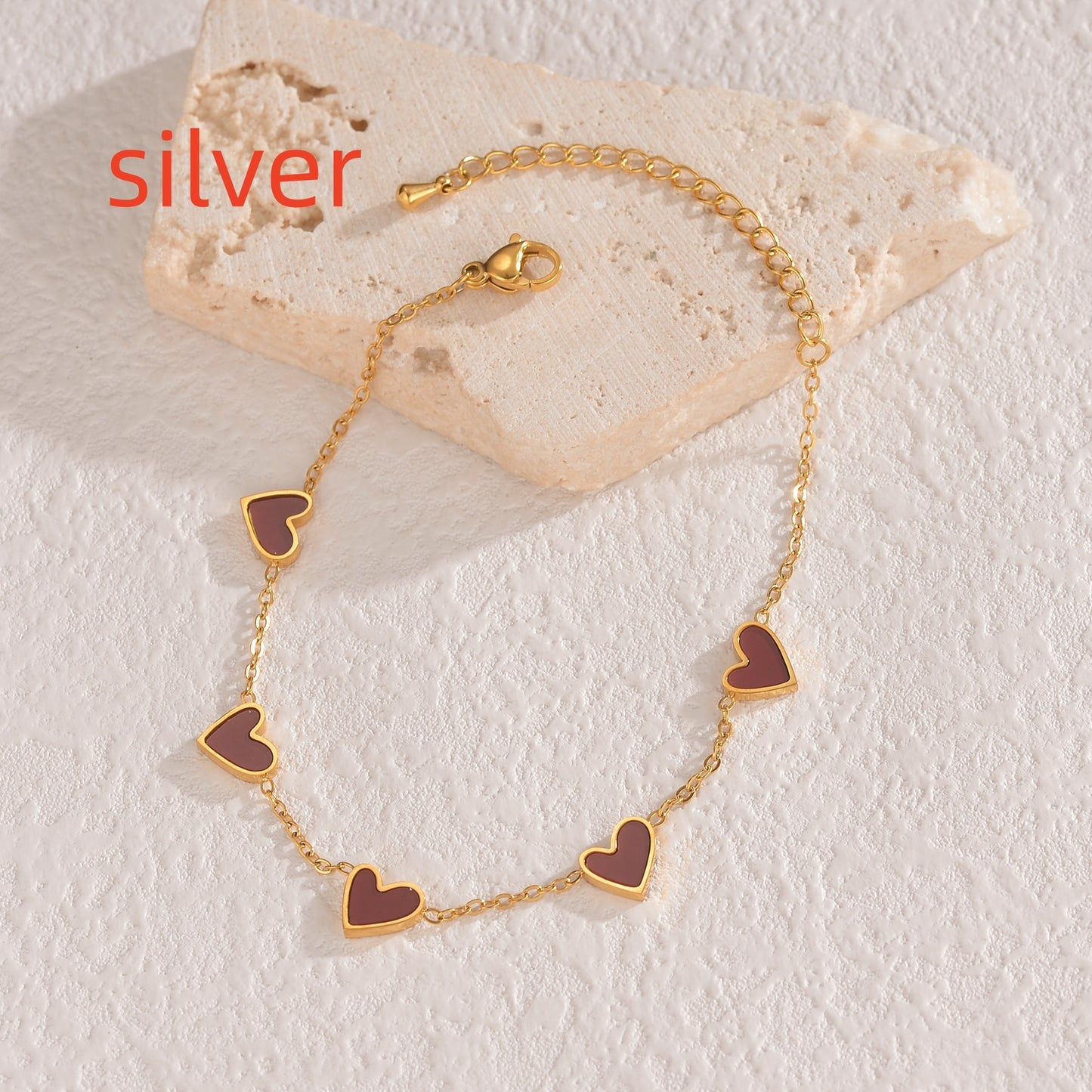 Amora Heart Drop Bracelet - Kybele