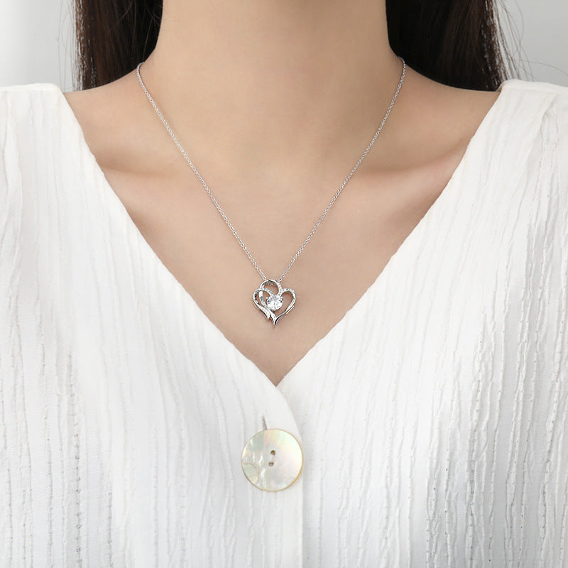 Eros Double Love Zircon Necklace - Kybele