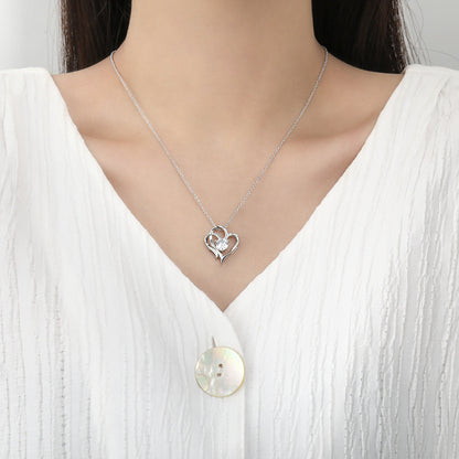 Eros Double Love Zircon Necklace - Kybele