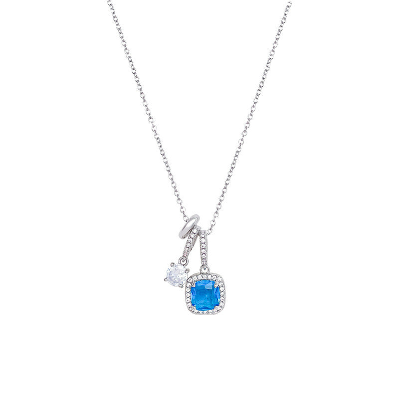 Azura Blue Zircon Necklace - Kybele