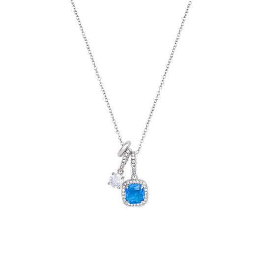 Azura Blue Zircon Necklace - Kybele
