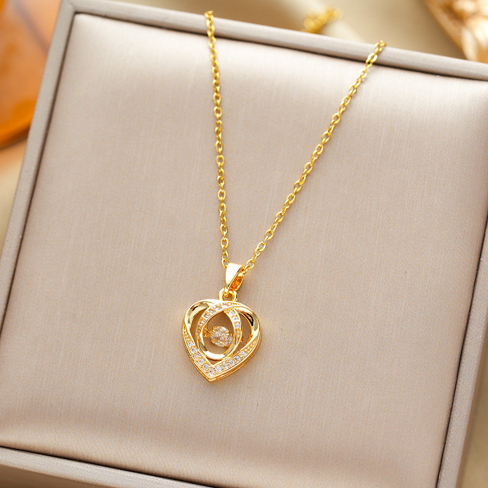 Viora Dancing Heart Necklace - Kybele