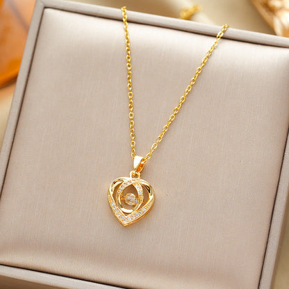 Viora Dancing Heart Necklace - Kybele