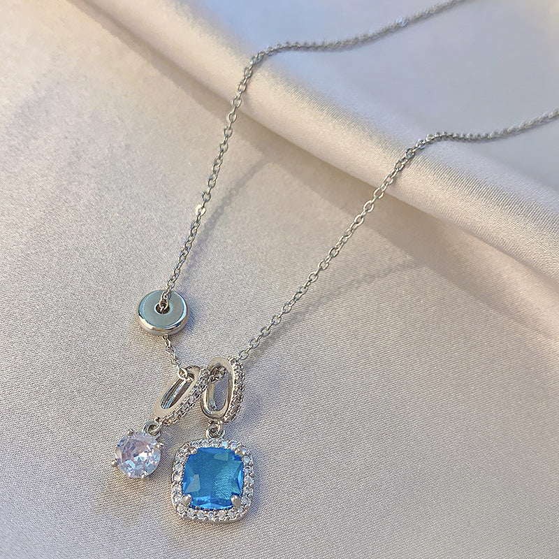 Azura Blue Zircon Necklace - Kybele