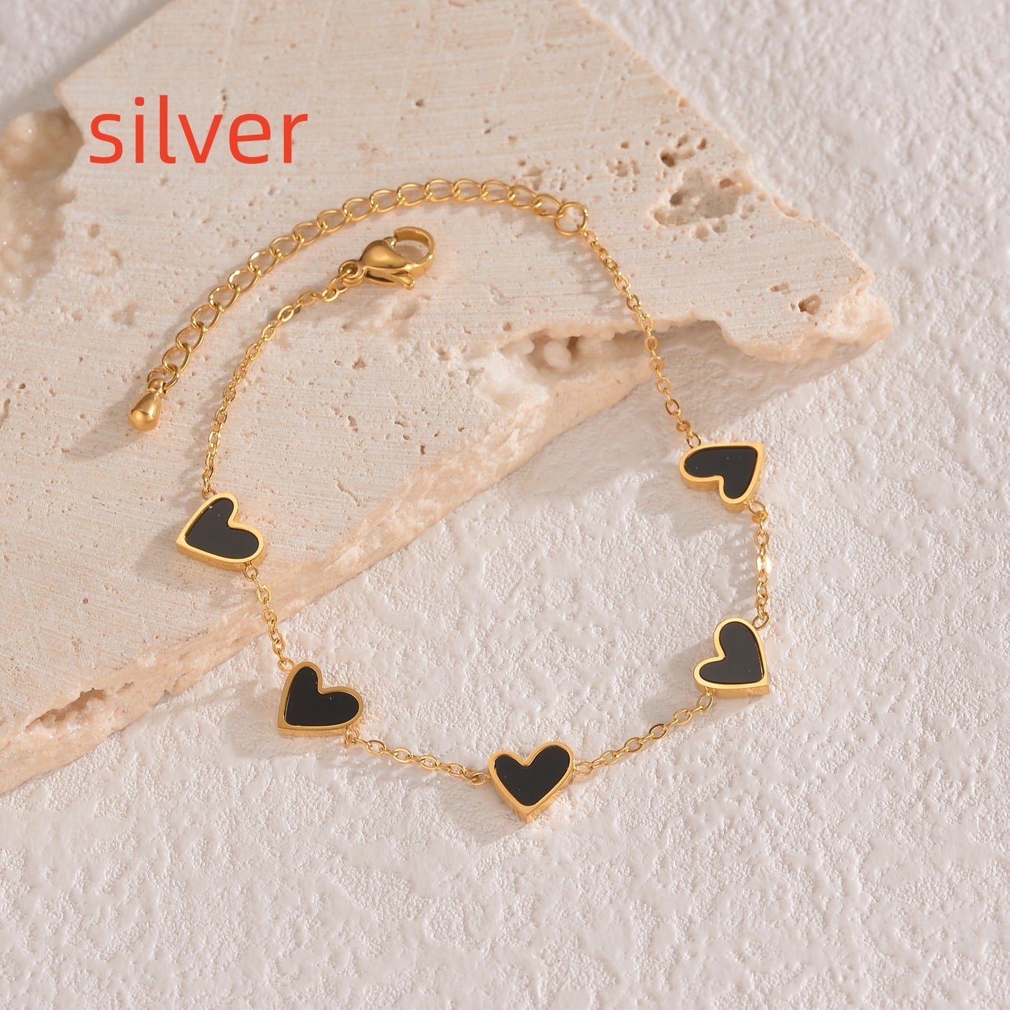 Amora Heart Drop Bracelet - Kybele