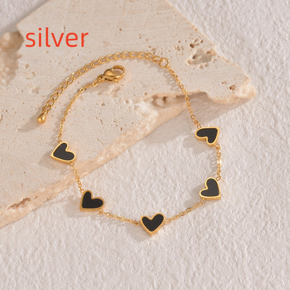 Amora Heart Drop Bracelet - Kybele