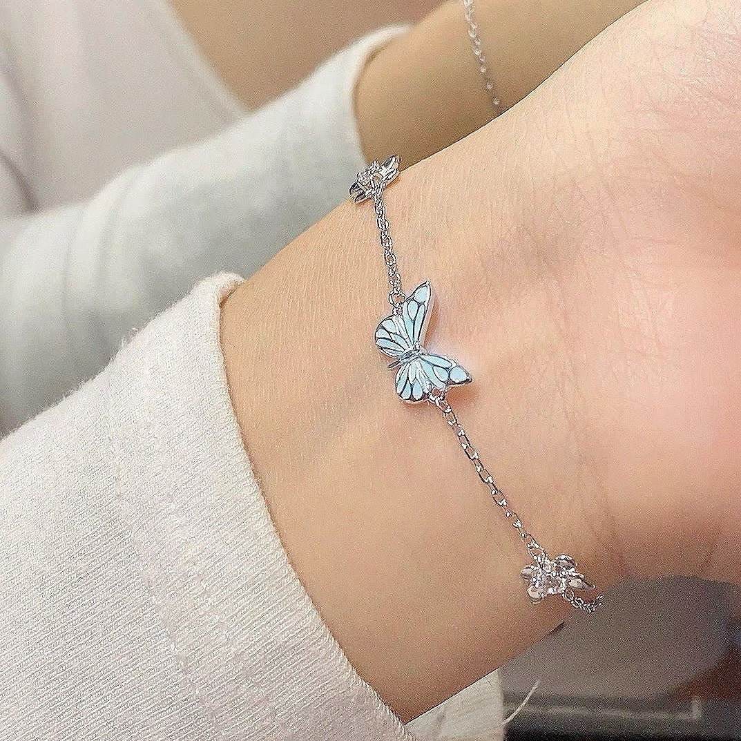 Lunara Butterfly Necklace Bracelet - Kybele