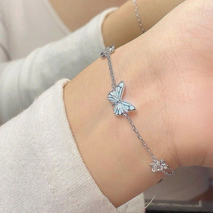 Lunara Butterfly Necklace Bracelet - Kybele
