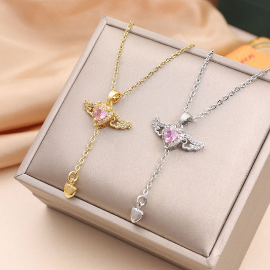 Seraphine Angel Wings Necklace - Kybele