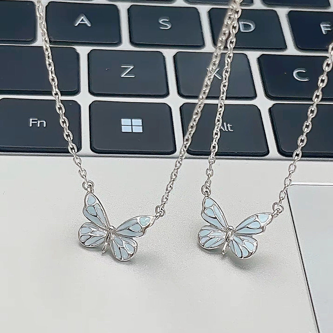 Lunara Butterfly Necklace Bracelet - Kybele