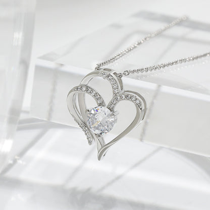 Eros Double Love Zircon Necklace - Kybele