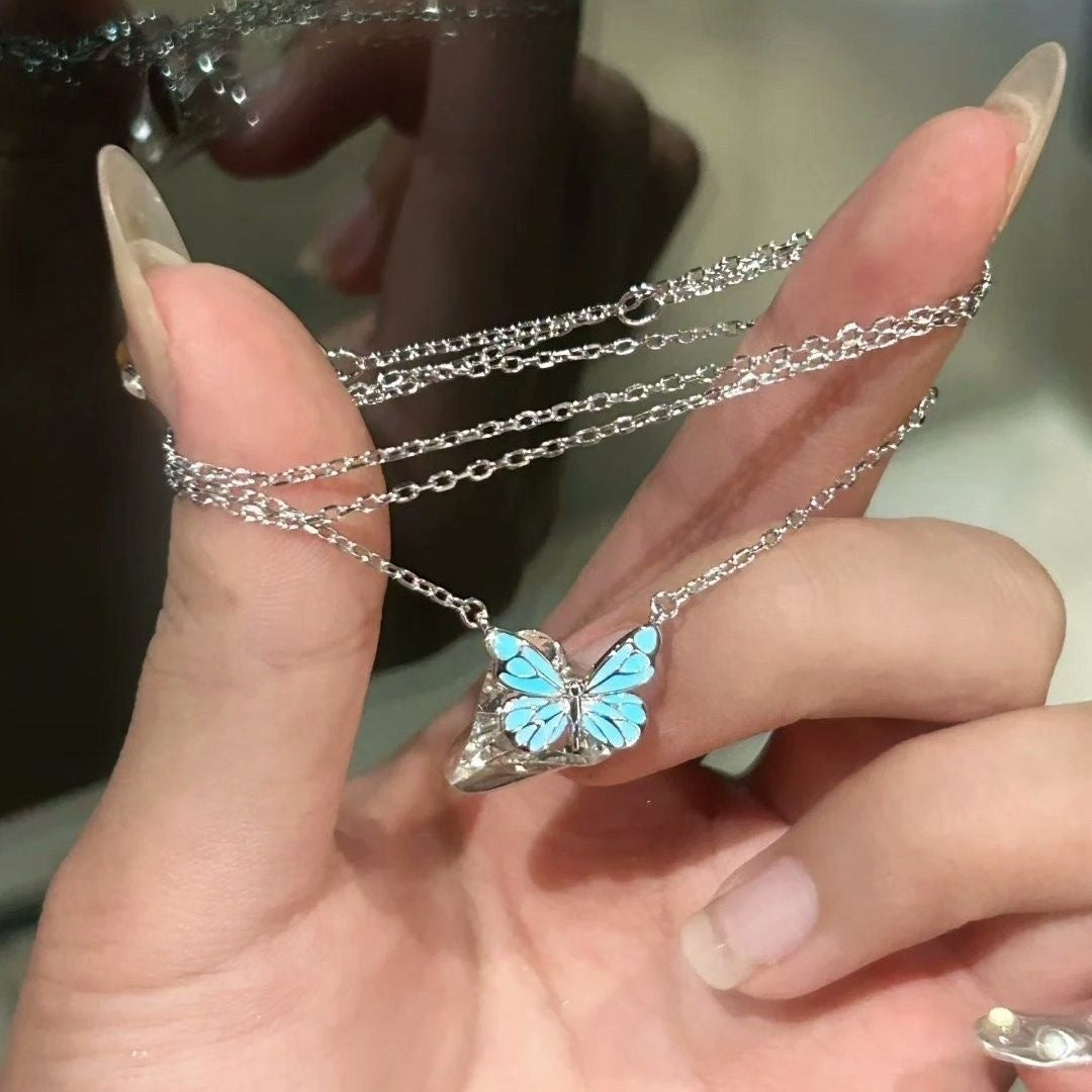 Lunara Butterfly Necklace Bracelet - Kybele
