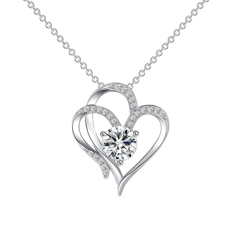 Eros Double Love Zircon Necklace - Kybele