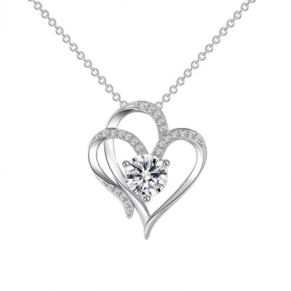 Eros Double Love Zircon Necklace - Kybele