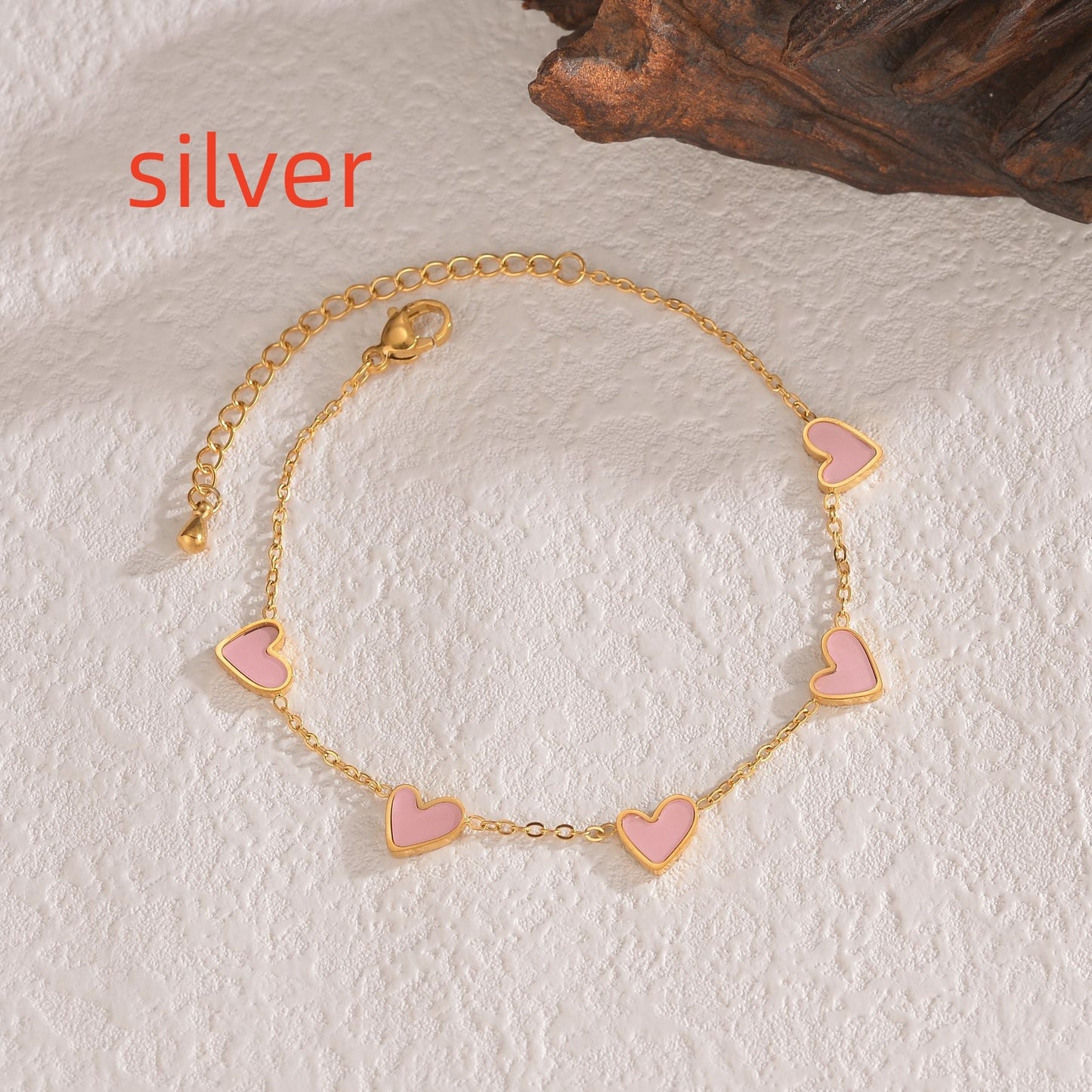 Amora Heart Drop Bracelet - Kybele