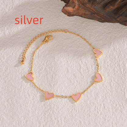 Amora Heart Drop Bracelet - Kybele