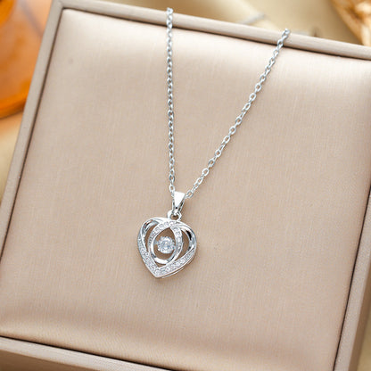 Viora Dancing Heart Necklace - Kybele