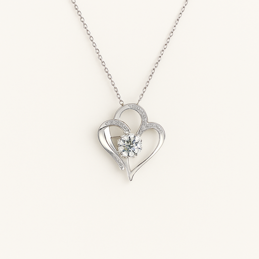 Eros Double Love Zircon Necklace - Kybele