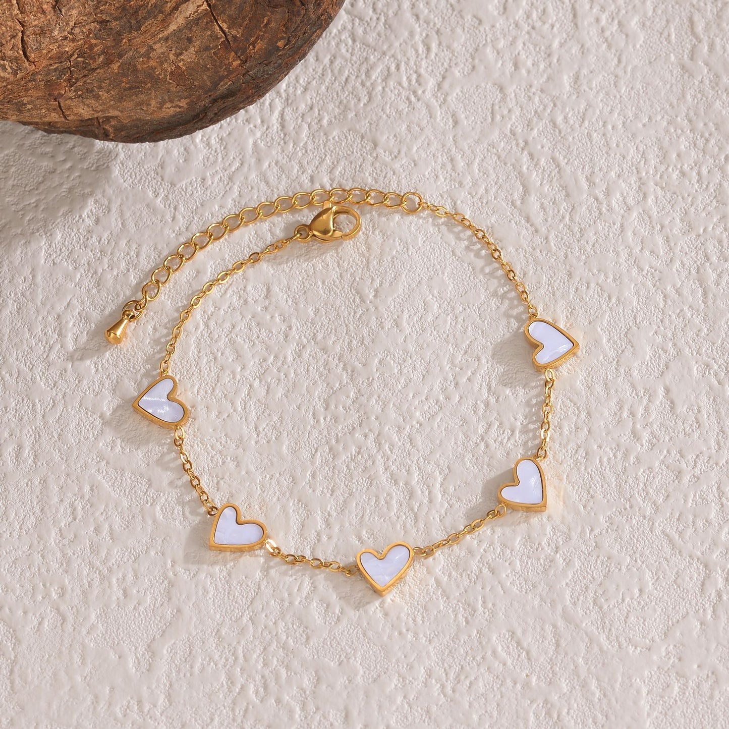 Amora Heart Drop Bracelet - Kybele