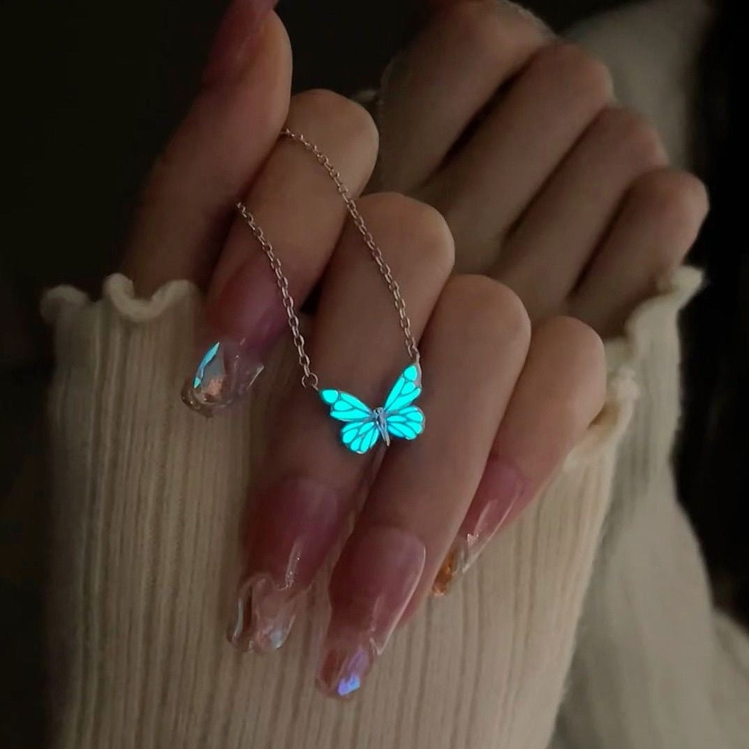 Lunara Butterfly Necklace Bracelet - Kybele