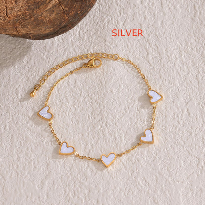 Amora Heart Drop Bracelet - Kybele