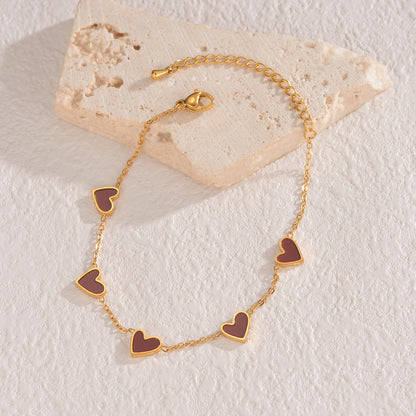 Amora Heart Drop Bracelet - Kybele